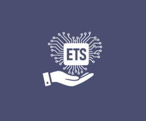 ets logo white on transparent bluecolor